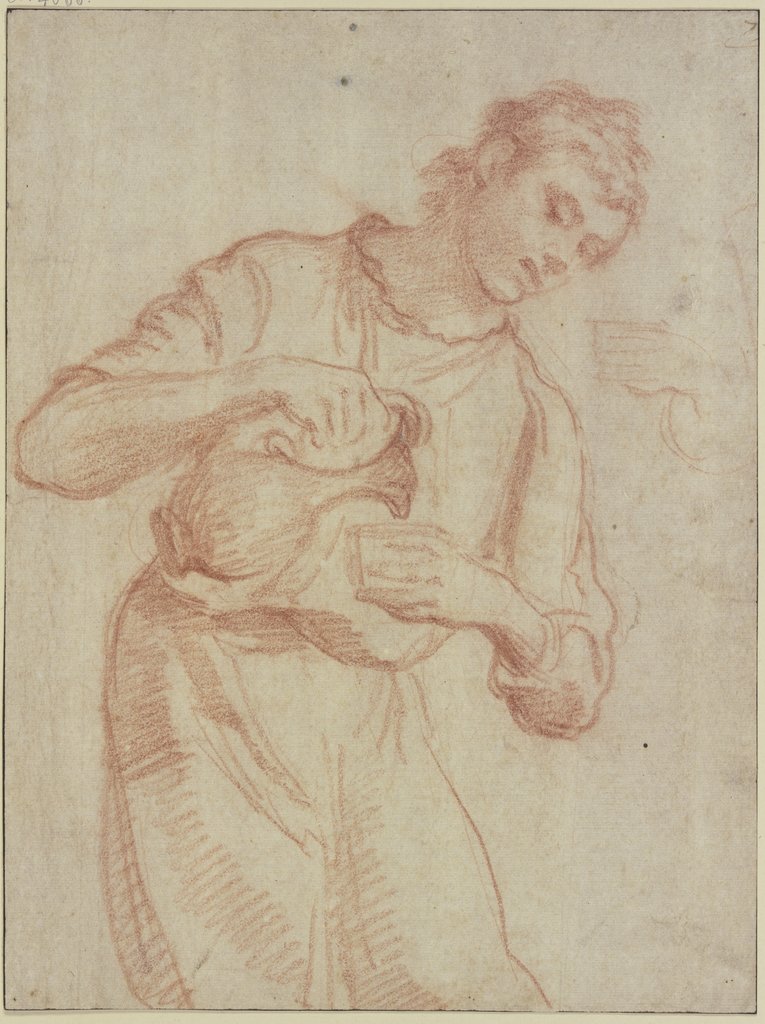 Jüngling aus einer Kanne einschenkend, Annibale Carracci;   ?