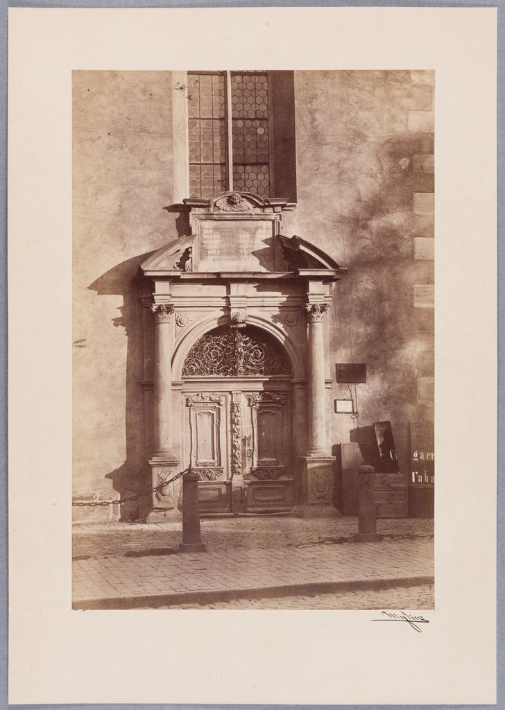 Frankfurt am Main: Das Westportal der Katharinenkirche, Carl Friedrich Mylius