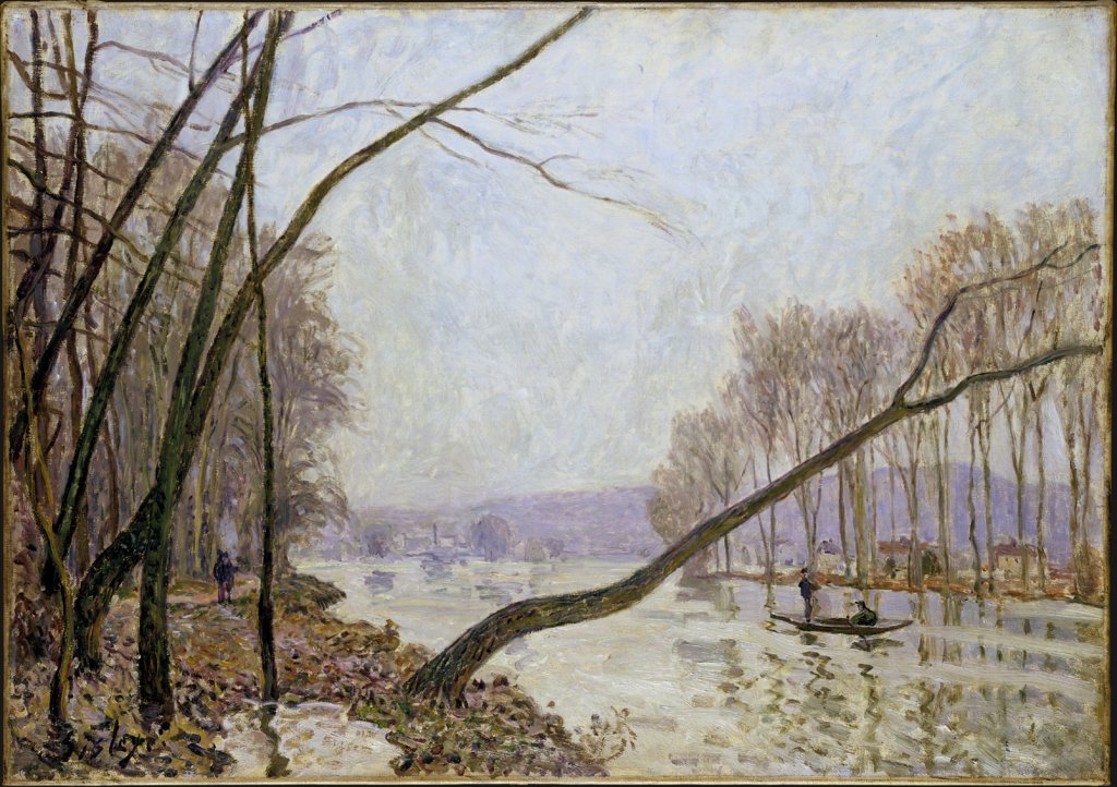 Bank of the Seine in Autumn, Alfred Sisley