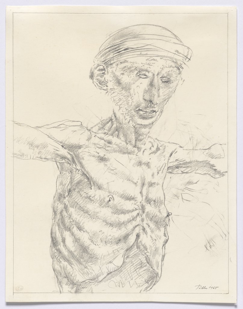 On ʻ Life Memories of Doctor of Law Schulze’ (Crucified Man), Werner Tübke