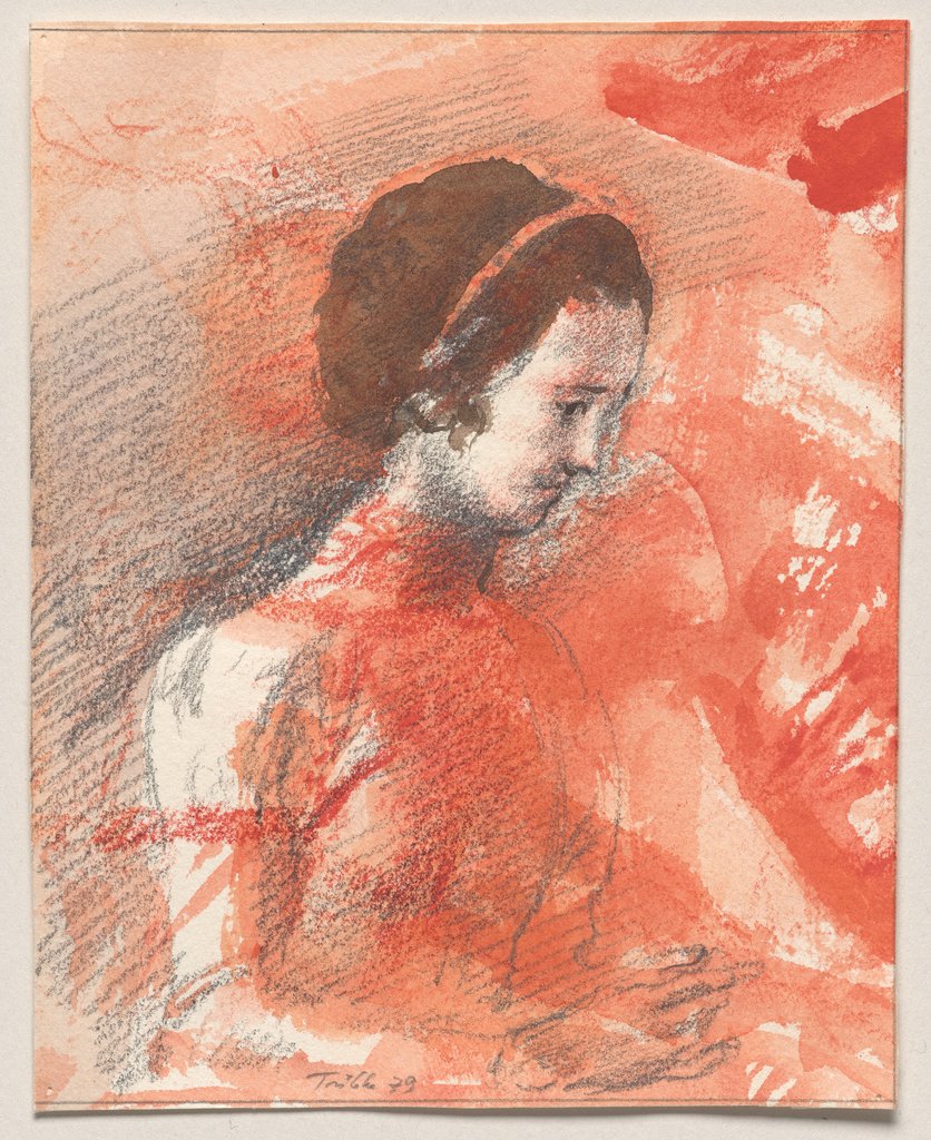 Half-Length Portrait of a Girl, Werner Tübke