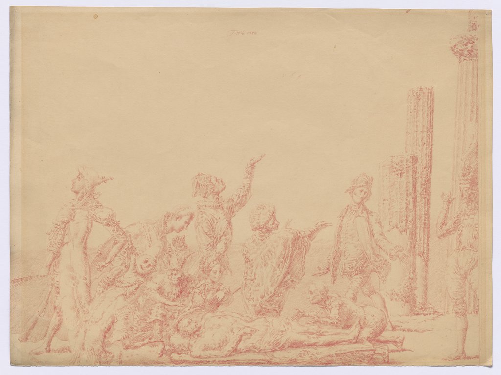 Mourning for Harlequin II, Werner Tübke