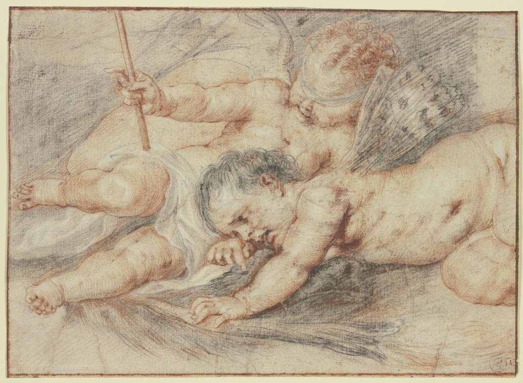 Amor und Psyche, als Kleinkinder beieinander liegend, Anthony van Dyck;   ?