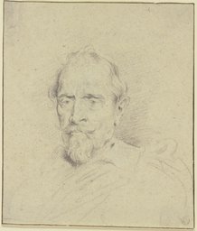 Ein Mann mit Bart und kurzen Haaren, etwas nach links, der Körper nur angedeutet, Anthony van Dyck;  imitator