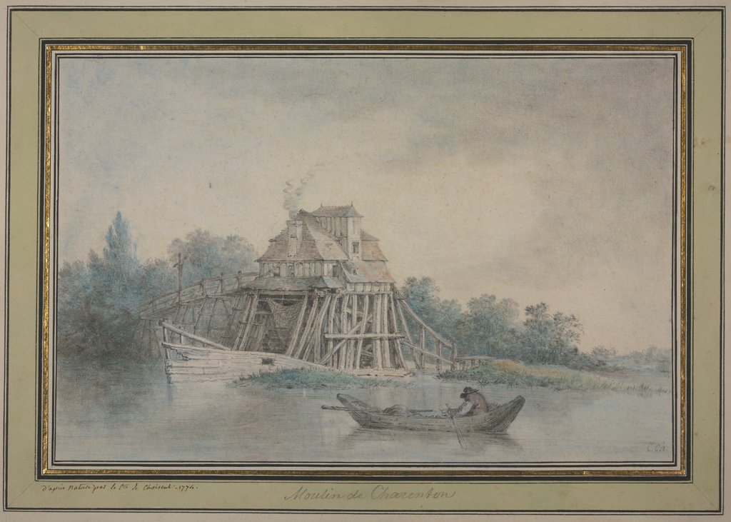 Mill near Charenton, Marie-Gabriel-Florent-Auguste Choiseul-Gouffier