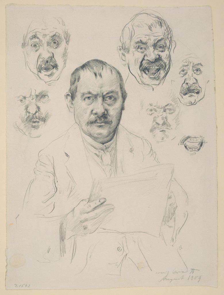 Studien zu einem Selbstbildnis, Lovis Corinth