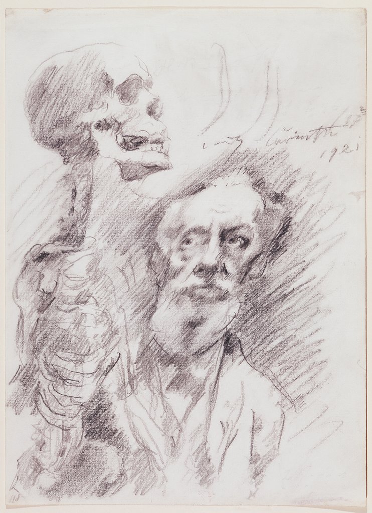 Anatomist with skelleton, Lovis Corinth