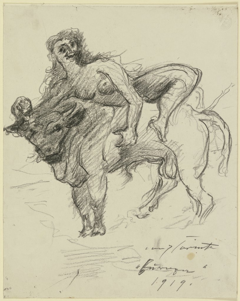 Europa on the bull, Lovis Corinth