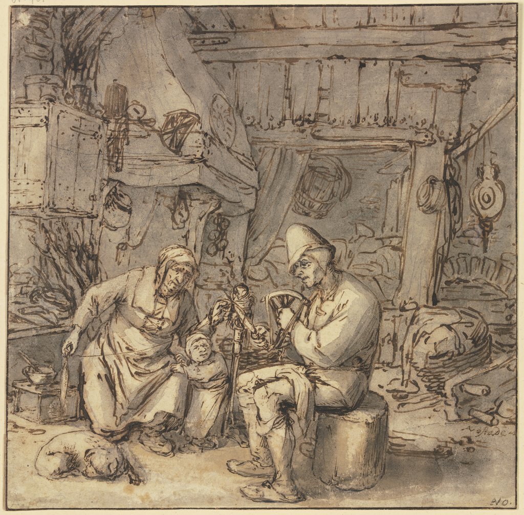 Der haspelnde Bauer, Adriaen van Ostade