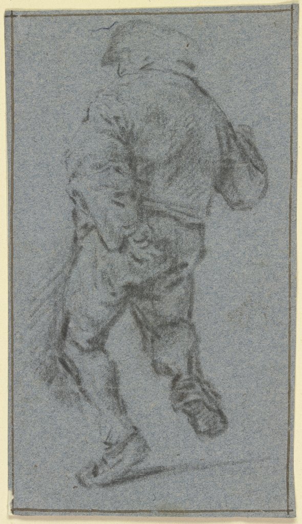 Dancing farmer from behind, Adriaen van Ostade