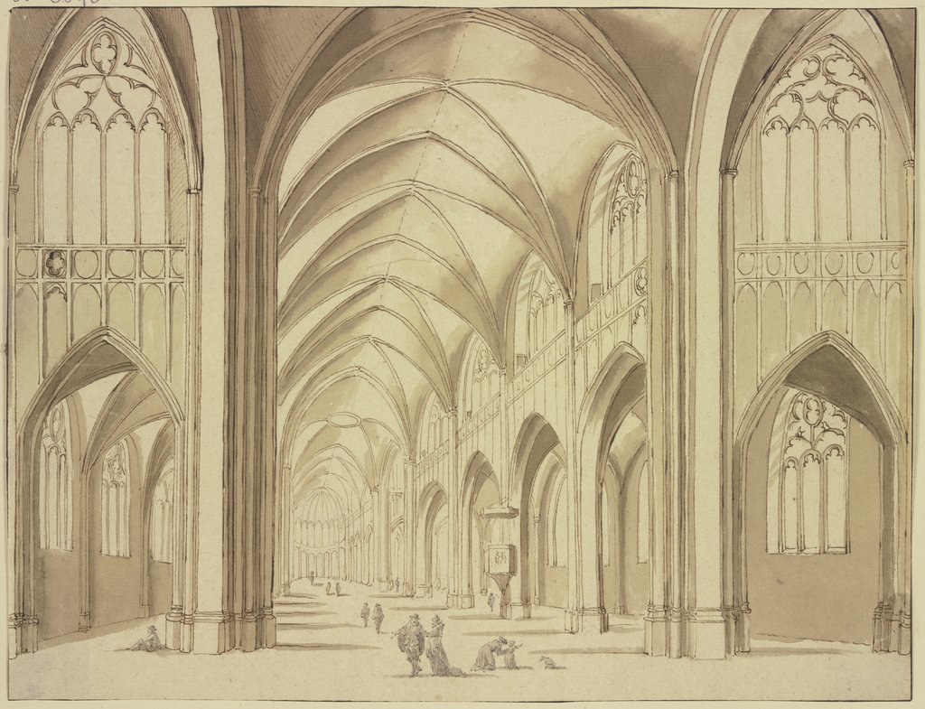 St. Marienkirche zu Utrecht von Innen, Abraham Rademaker