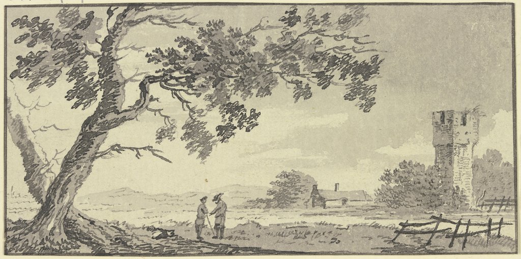 Gezigt by Cowerden in Drenthe, Hendrik Tavenier