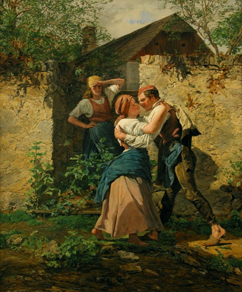 Bäuerliches Liebespaar, Ferdinand Georg Waldmüller