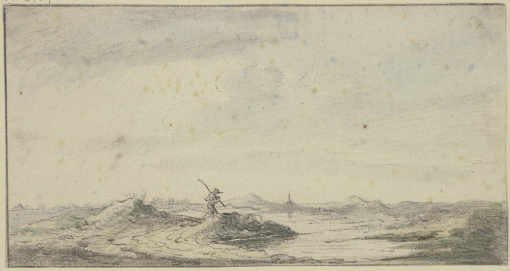 Wanderer in einer Dünenlandschaft, Jan van Goyen