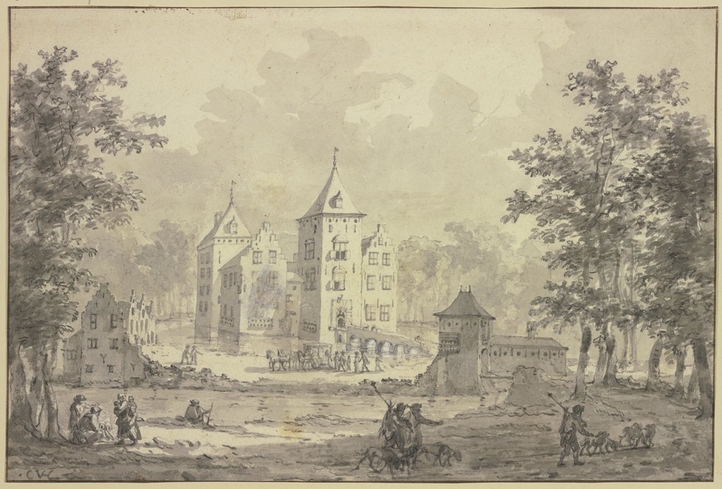 Schloss Amerongen, Provinz Utrecht, Niederländisch, 17. Jahrhundert