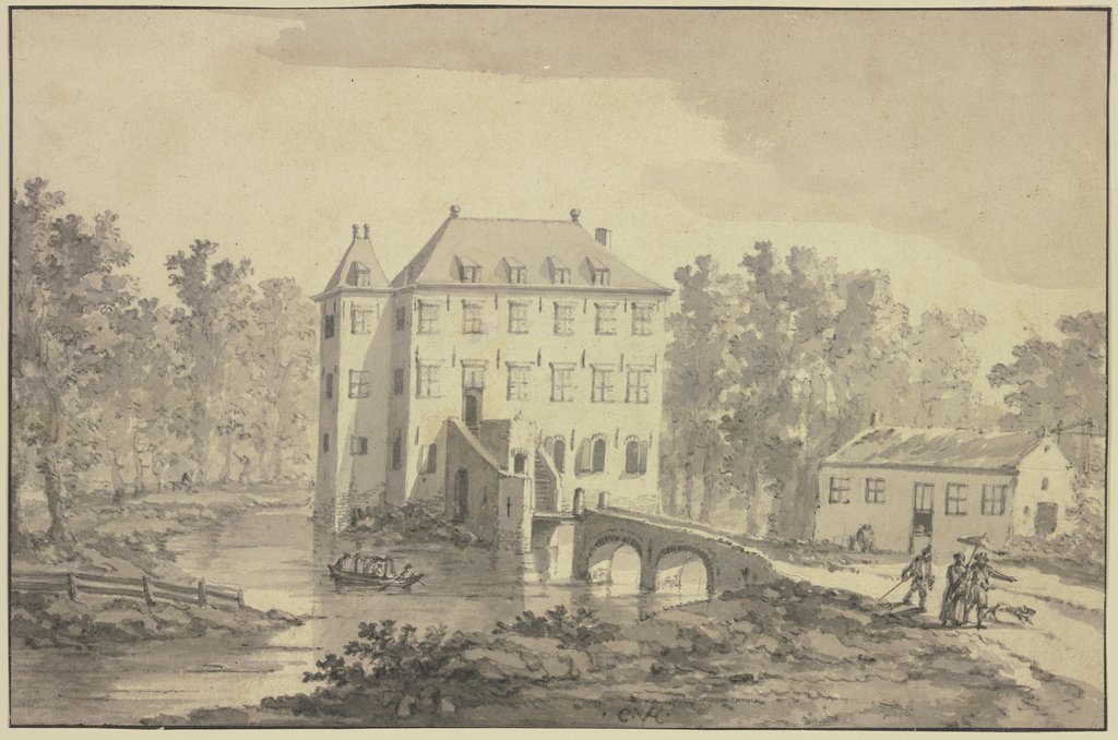 Wasserschloß, Niederländisch, 17. Jahrhundert