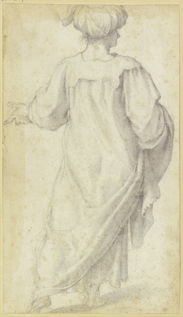 Ein Orientale mit Turban von hinten gesehen, Franciabigio;   ?