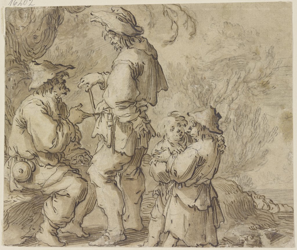 Bauerngruppe, Adriaen van de Venne;   ?