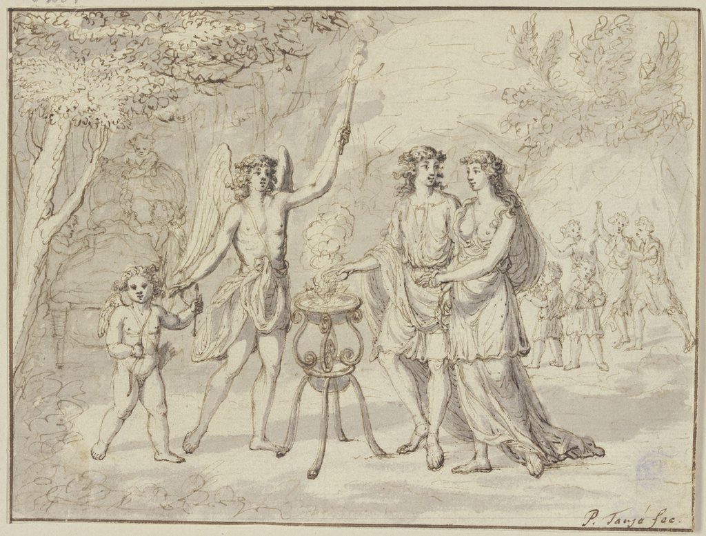 Sacrificing young couple, Pieter Tanjé