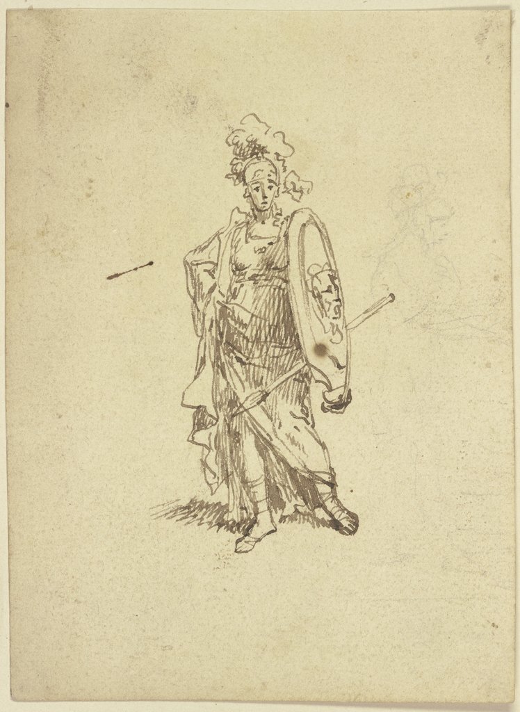 Standing warrioress, Pieter Tanjé