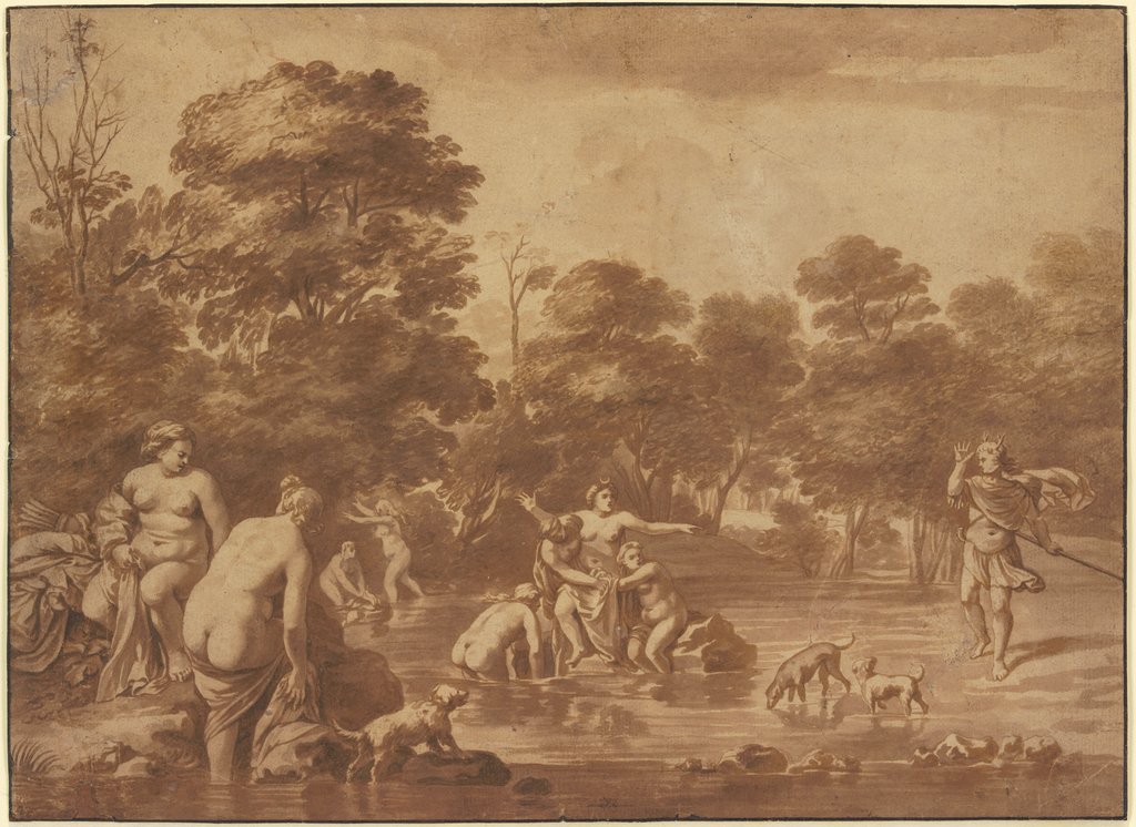 Diana and Actaeon, Cornelis van Poelenburch