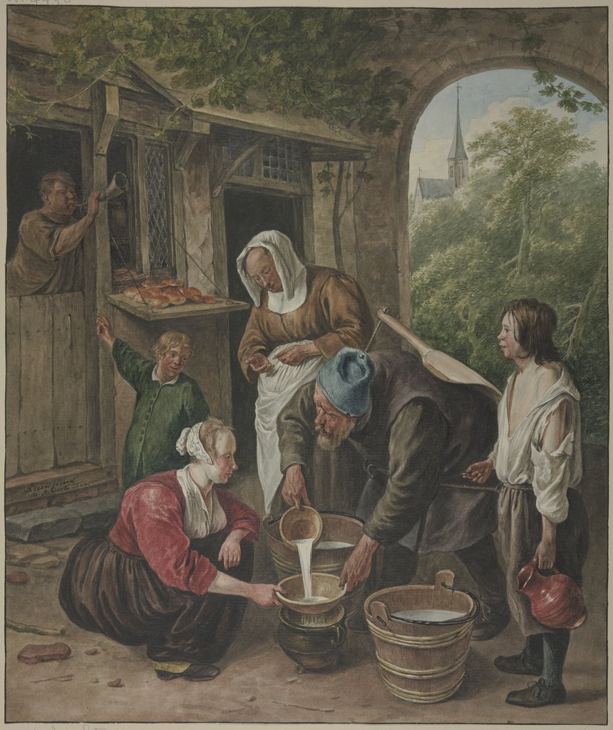 The milk seller, Wybrand Hendriks, after Jan Steen