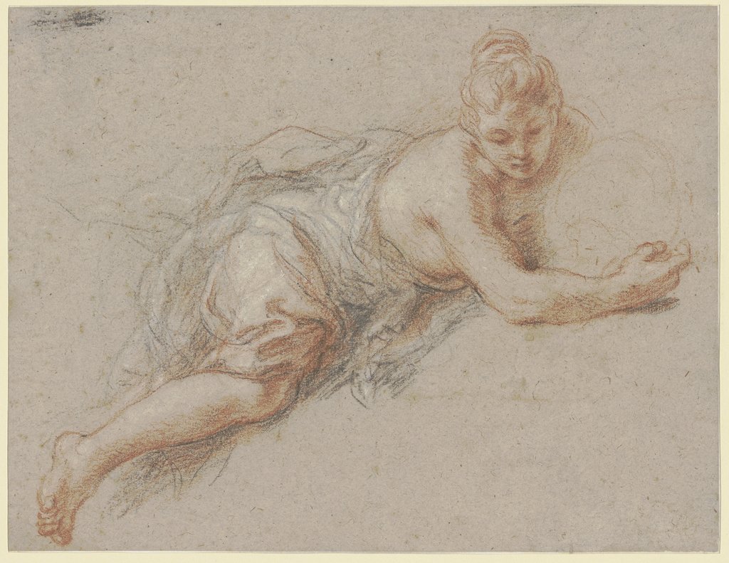 Study of a female figure, Charles de La Fosse