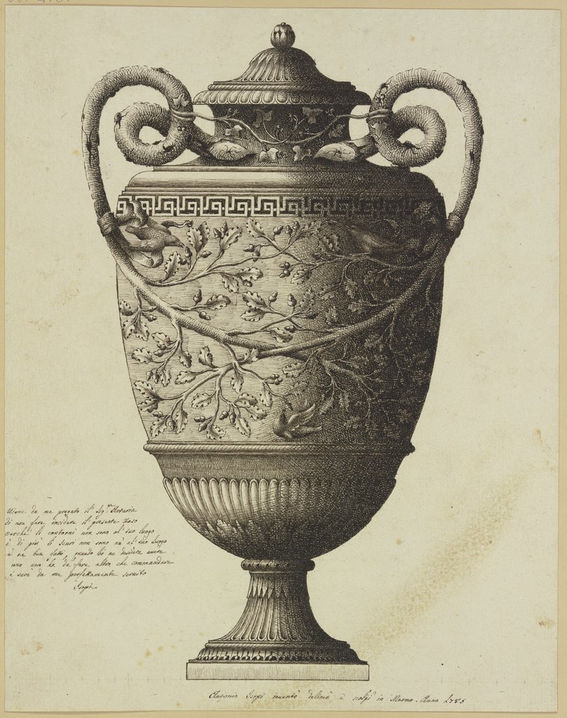 A vase, Antonio Isopi