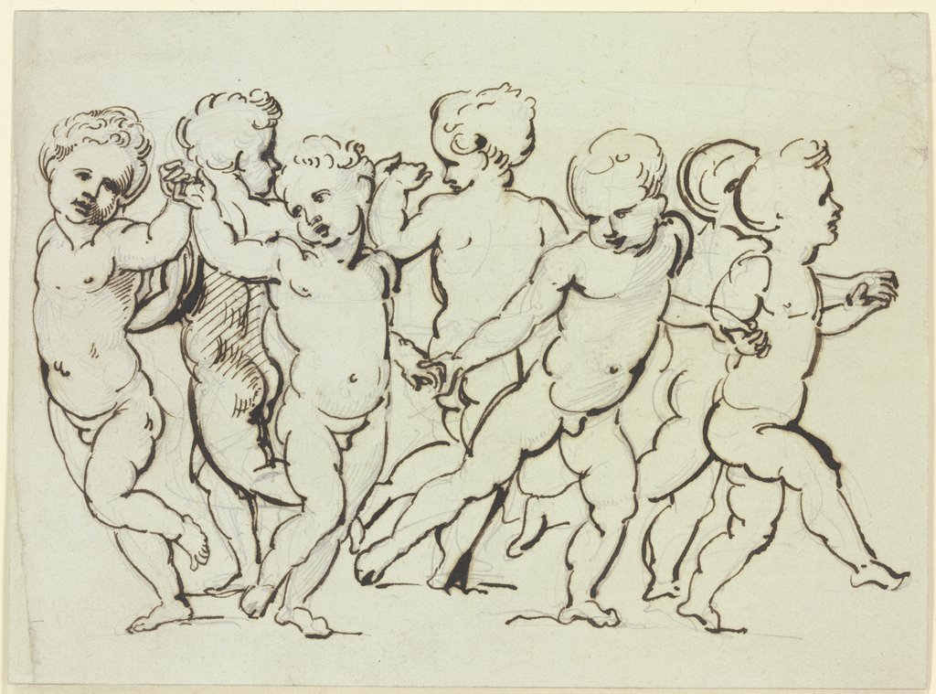 Tanz der Amoretten, Giuseppe Bossi, nach Marcantonio Raimondi, nach Raffael