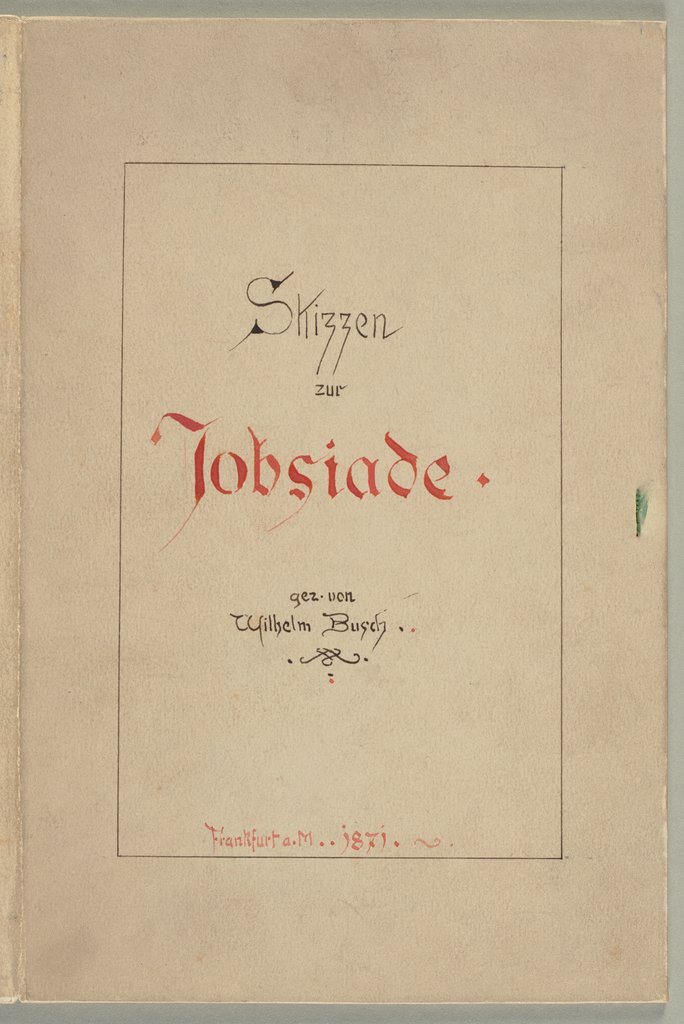 Zeichnungsfolge zu "Jobsiade", Wilhelm Busch