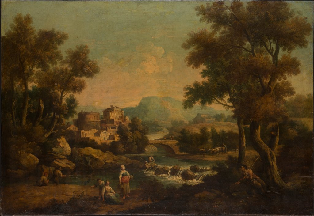 Italienische Landschaft mit Gebirgsbach, Francesco Zuccarelli