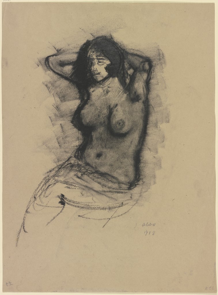 Sitting female nude, Jussuff Abbo