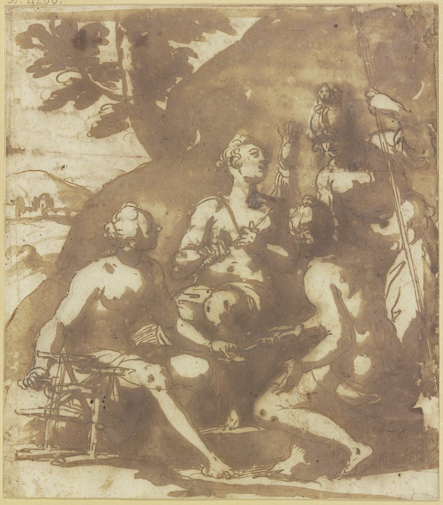 Pallas und die Parzen, Alessandro Maganza;   ?