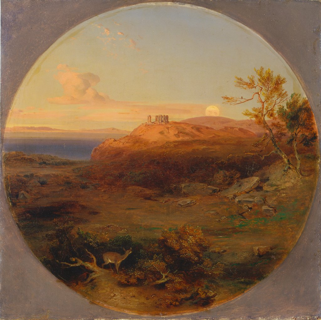 Griechische Landschaft auf der Insel Aegina, Carl Rottmann