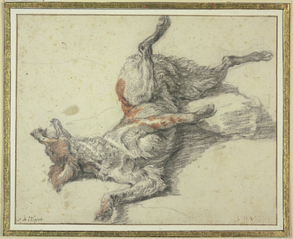 Wounded dog, Simon de Vlieger;   ?