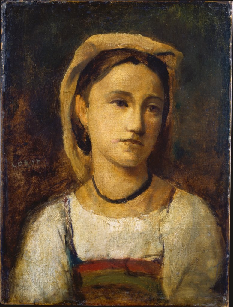 Portrait of an Italian Girl, Camille Corot