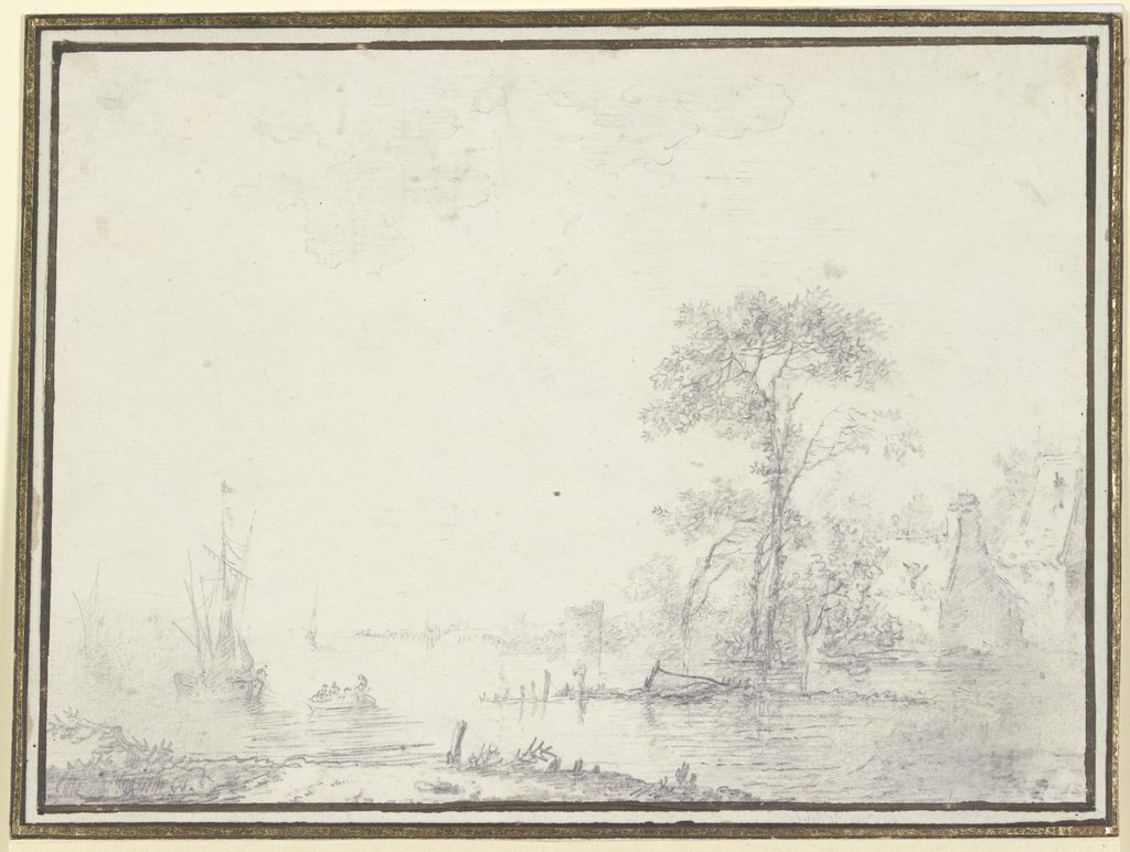 Scene at the river, Jean-Baptiste Le Prince;   ?