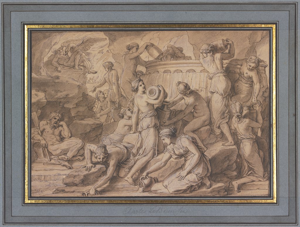 Das Faß der Danaiden in der Unterwelt, Charles Le Brun