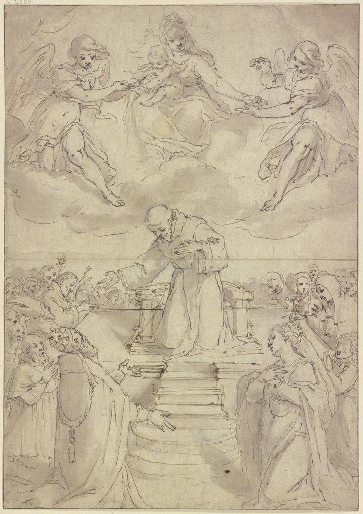 The cordons of St Francis , Filippo Bellini;   attributed