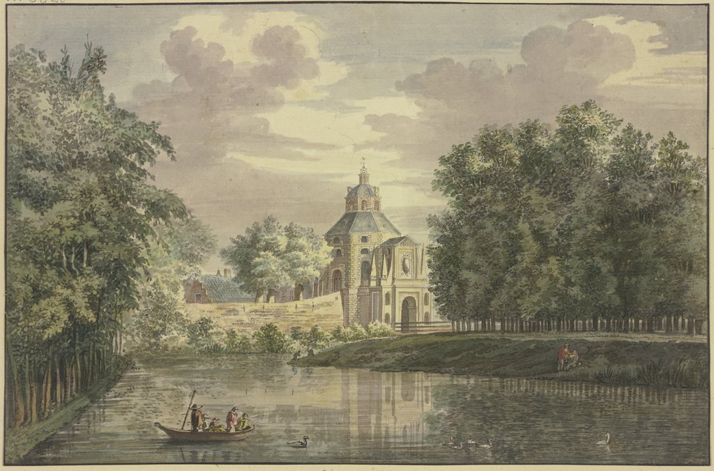 Gate to Utrecht with part of the promenade, Jacobus van Liender