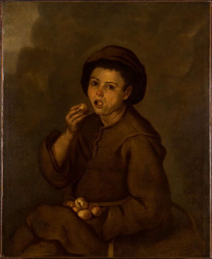 Boy Eating Peaches, copy after Bartolomé Esteban Murillo