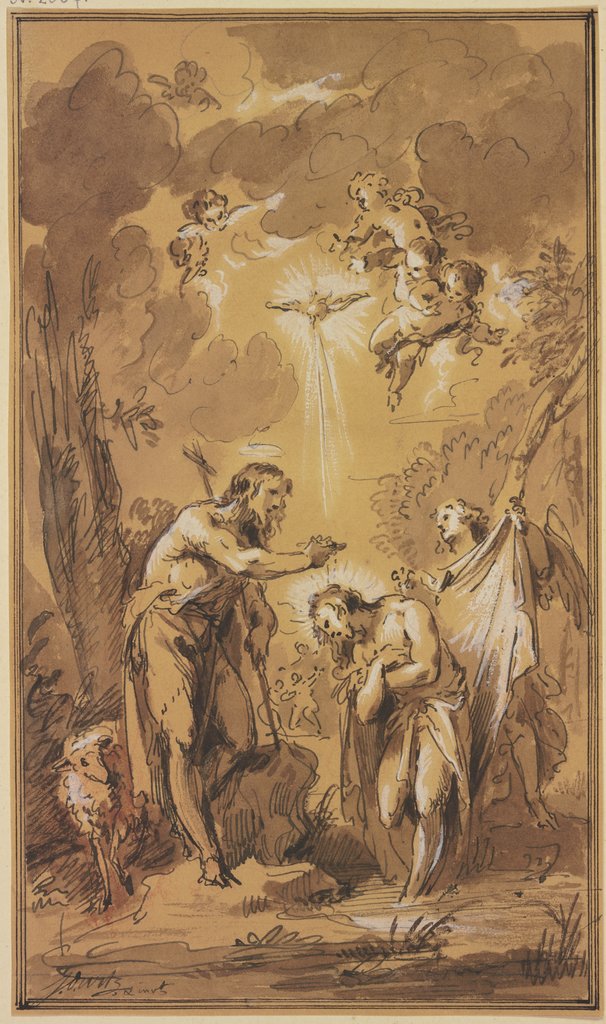 The baptism of Christ, Jacob de Wit