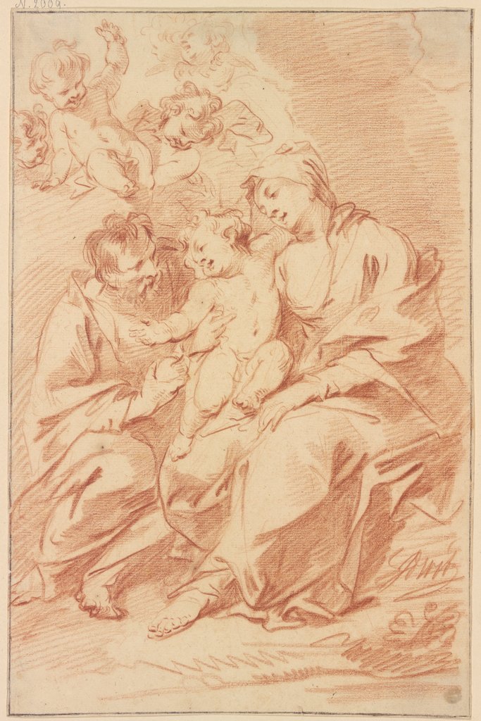 Holy family, Jacob de Wit