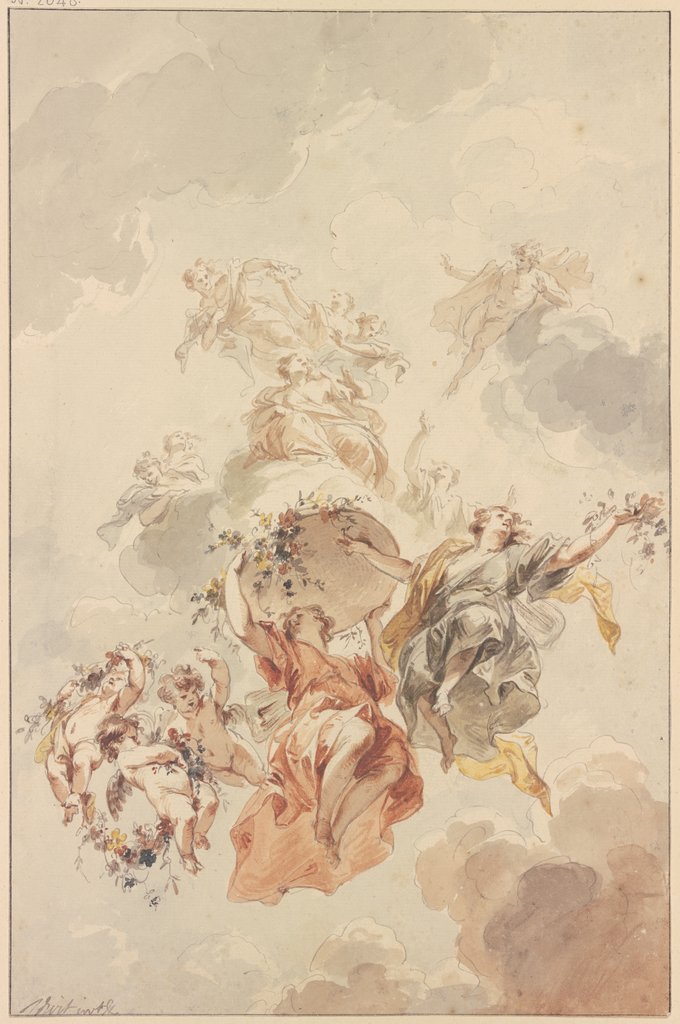 Ceiling design: Flora and Zephyr, Jacob de Wit