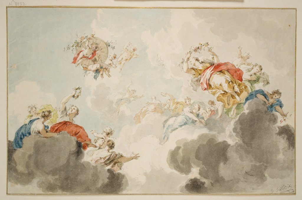 Flora und Zephyr (Allgorie auf den Frühling), Jacob de Wit