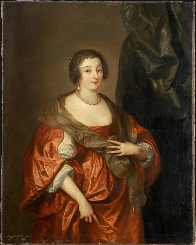 Portrait of Penelope Naunton, Lady Herbert, style of Anthony van Dyck