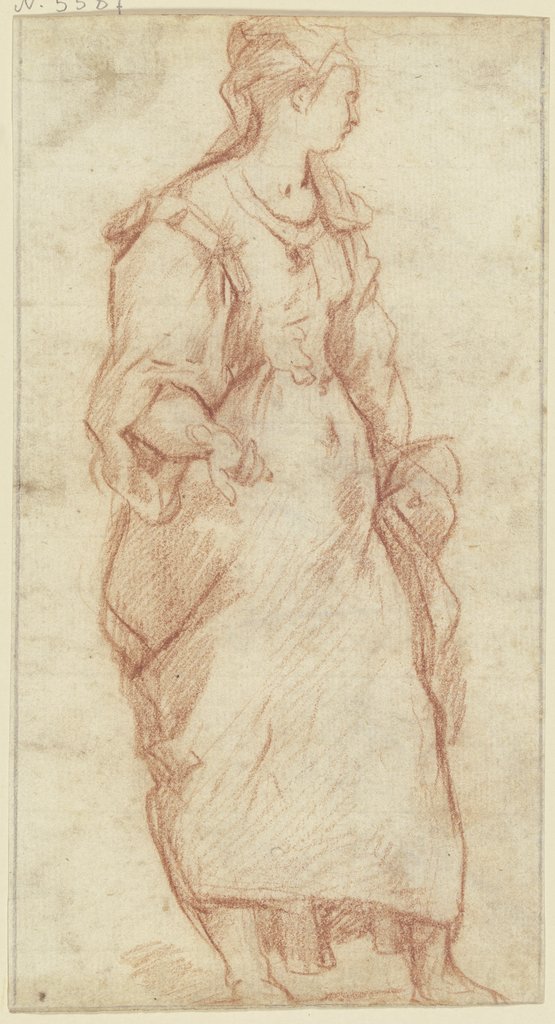 Stehende Bäuerin nach rechts, Sienese, 16th century