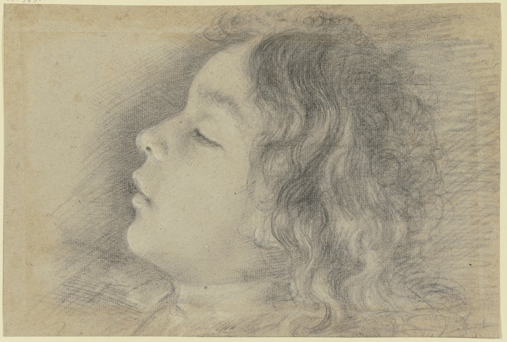 Head of a sleeping boy, Italian, 18th century