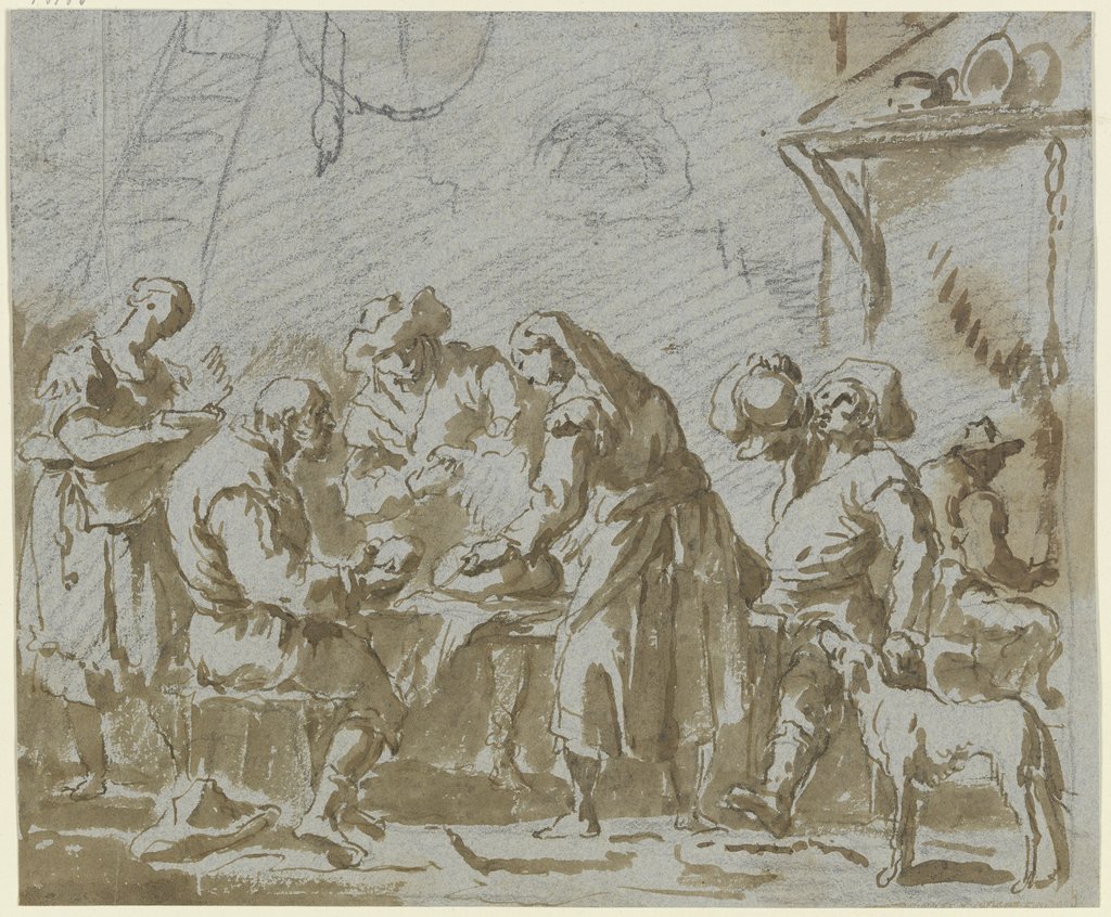 Tavern scene, Gaspare Diziani