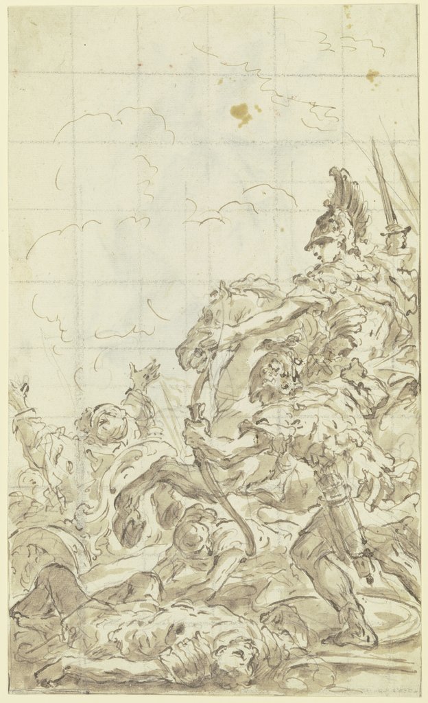 Battle scene, Gaspare Diziani;   ?